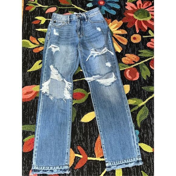 KanCan Denim - Kancan NWT Wide Leg Distressed Denim Jeans 1/24